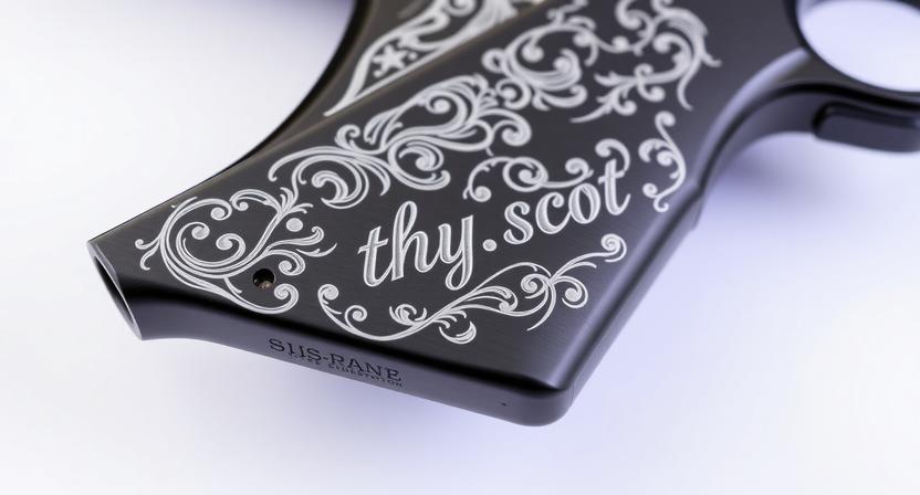 Metal engraving example